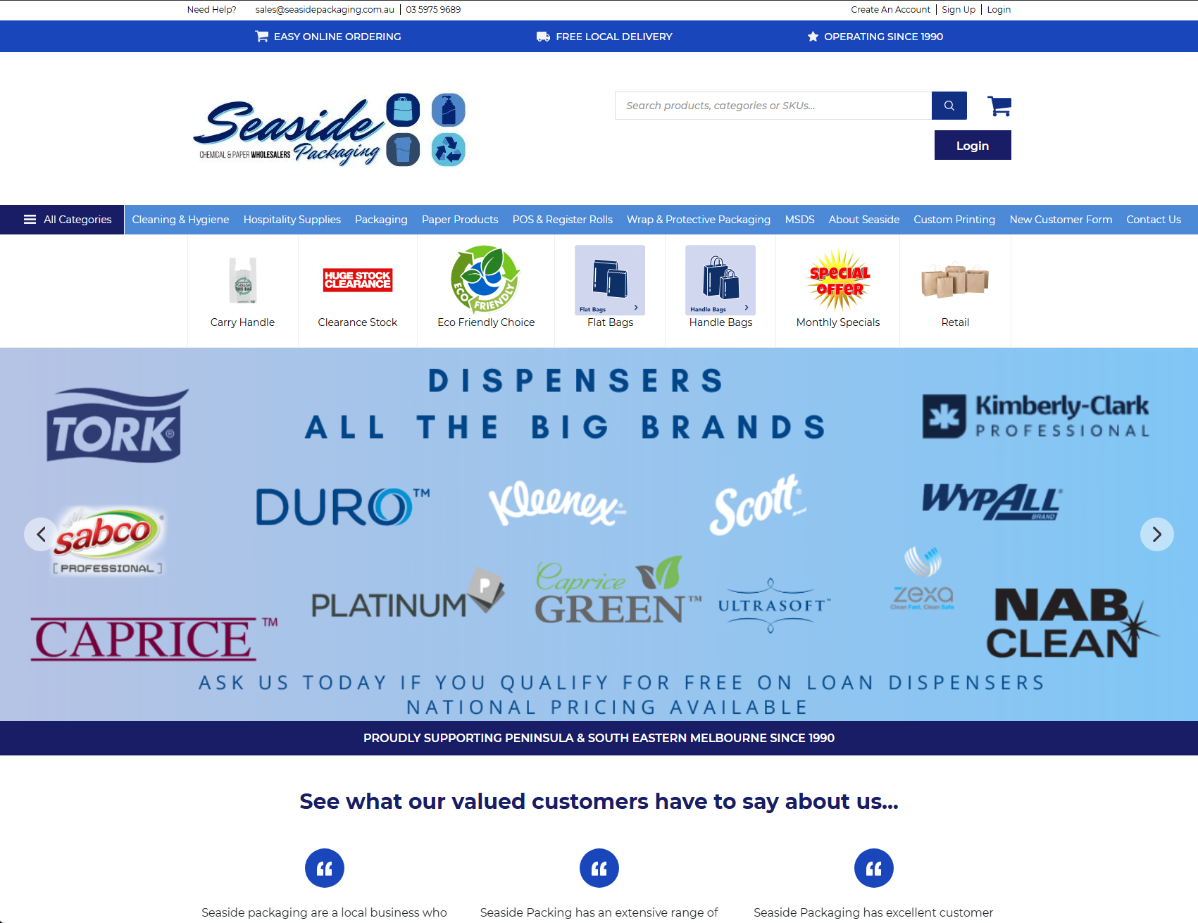 Seaside Packaging screenshot